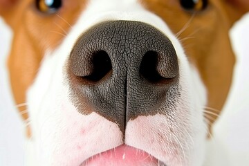 Canvas Print - close up of a dog face. The dog's nose. Close-up.