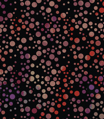 Wall Mural - Colorful polka dots bubbles