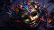 beautiful coloured and detailed Mardi Gras mask