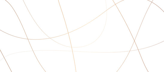 Random chaotic lines abstract geometric pattern. vector textrue 3d illustration. geometric design created using light gold digital net web line tecnology. white color in backdrop.