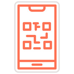 QR Code Vector Icon Design Illustration