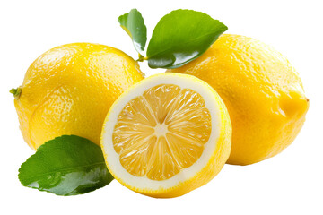 Poster - An elegant composition featuring lemons on white