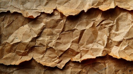 Poster - A close-up of the texture of brown recycled paper