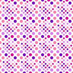 Poster - Seamless circle pattern background - colorful geometrical abstract vector graphic design