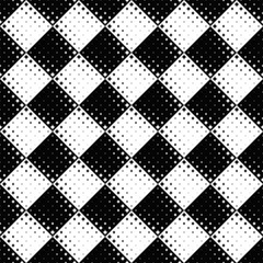 Poster - Seamless monochrome star pattern background - black and white abstract vector design