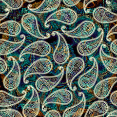 Poster - Indian paisley pattern