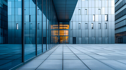Poster - Architectural patterns and textures in a modern city background