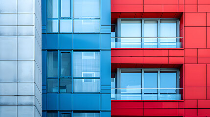 Poster - Architectural patterns and textures in a modern city background