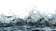 Elegant Simplicity: Transparent Water Splash on White Background