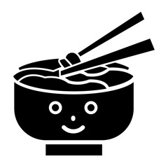 Sticker - Pasta glyph icon