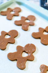 Canvas Print - Chilled Gingerbread Cookies Ready for Baking