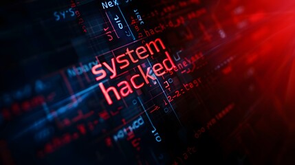 system hacking scam, computer warning message hacked alert.