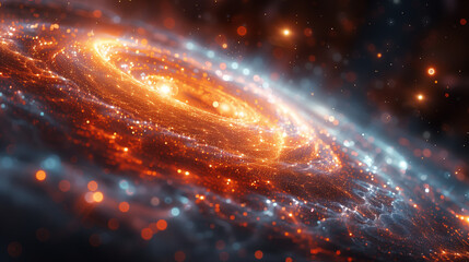 Wall Mural - galactic spiral - a mesmerizing universe panorama