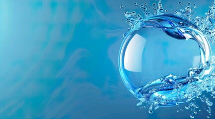 water magic glossy 3D ball with empty space on background --chaos 25 --ar 9:5 Job ID: 18fd4276-222d-4f96-9aa5-9e4fb7779b1c