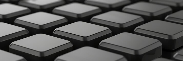 Poster - Vibrant 3d abstract background in black and grey tones with bright light elements and modern design