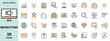 © Rico - Marketing colorful icons set. Included icons as digital marketing, social media,  e-commerce. Editable stroke. Vector illustration