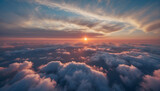 Fototapeta Na sufit - Setting Sun Above Clouds