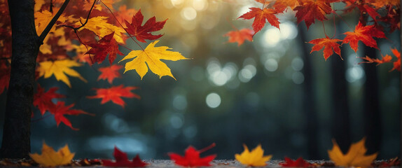Wall Mural - Vibrant Autumn Leaves