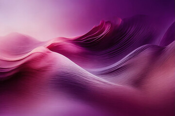 Poster - Purple Abstract Background With Wavy Lines