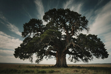 Canvas Print - Tree Standing in Field