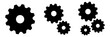 © Sunil - Gear wheel icon set, Gear icon set. Setting icons.