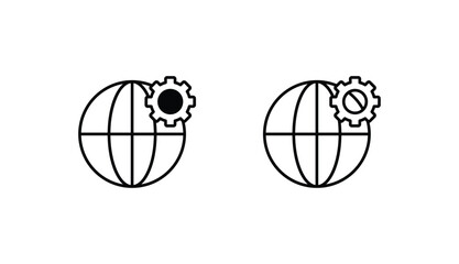 Web Development icon design with white background stock illustration