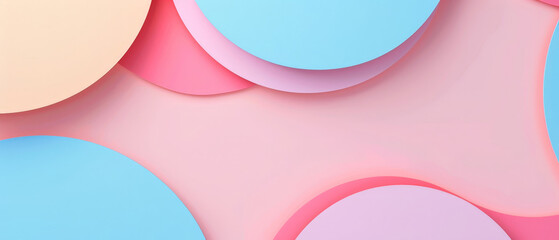 Wall Mural - A colorful background with a pink and blue circle in the middle