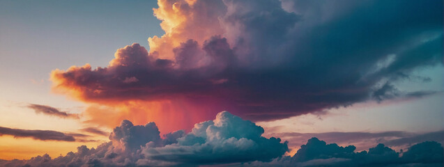 Canvas Print - Colorful Sunset Clouds