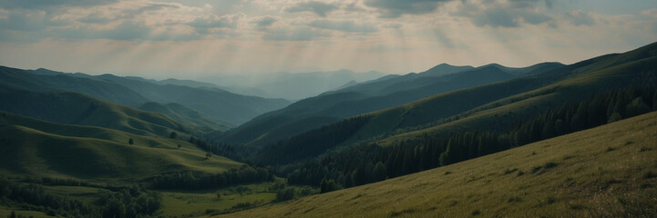 Canvas Print - A Serene View of Rolling Hills