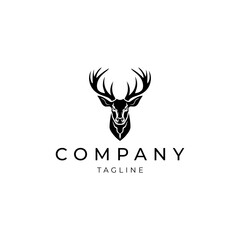 Wall Mural - Deer logo vector design template