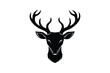 Deer head Silhouette Logo Vector Design