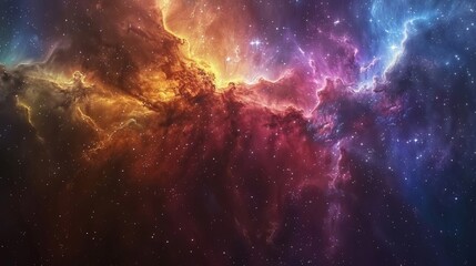 Wall Mural - a dreamy star nebula background, ideal for otherworldly designs, magical posters, or as a captivatin