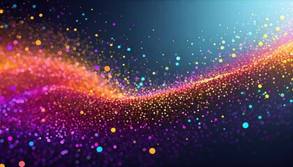 Wall Mural -  abstract particles dots background banner