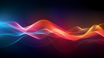 Wall Mural - Abstract wavy lines, interesting abstract background and bokeh