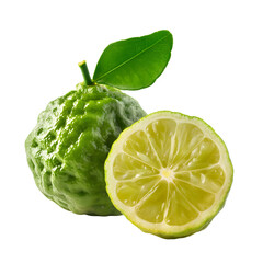 bergamot isolated on transparent background Generative Ai