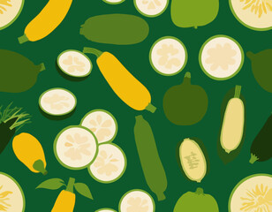  Illustration of vegetable zucchini ingredients