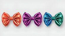  Colored Bow Tie Clip Art. Generative Ai 