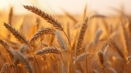 The golden hues of a field of barley