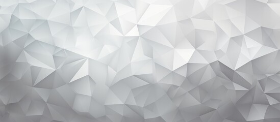 Wall Mural - Abstract geometric background with seamless polygonal mosaic gradient texture in white and gray colors.