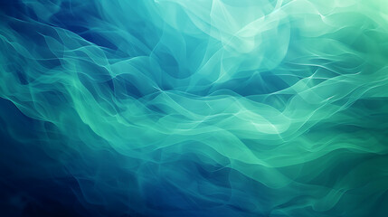 Wall Mural - abstract background with blue and green waves, computer generated abstract background