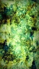 Wall Mural - vertical abstract green plasma 4k loop features animated green blob shapes like plasma animated in a