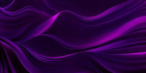 Wall Mural - Purple Waves on Dark 4K Video