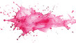 Pink ink splattered elegantly on a white background, creating a mesmerizing dance of color and texture
