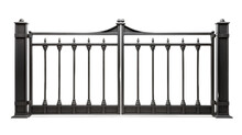 Collapsible Gate On White Or Transparent Background