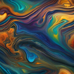 Wall Mural - abstract colorful background with waves