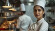 Masterful Harmony: Indian Chef Duo Captured in Hyper-Detailed Cinematic Portrait generative ai