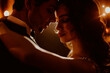 © zakiroff - Two People Embracing in an Intimate Dance under Warm Ambient Lighting