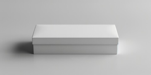 Aufkleber - Simple white box on plain background. Suitable for various design concepts.
