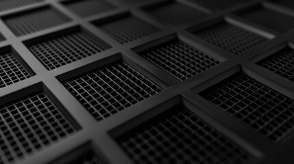 Poster - Black and white photo of a textured wall. Perfect for backgrounds or design projects.
