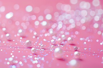 Poster - Close up of pink background with bubbles, perfect for backgrounds or textures.